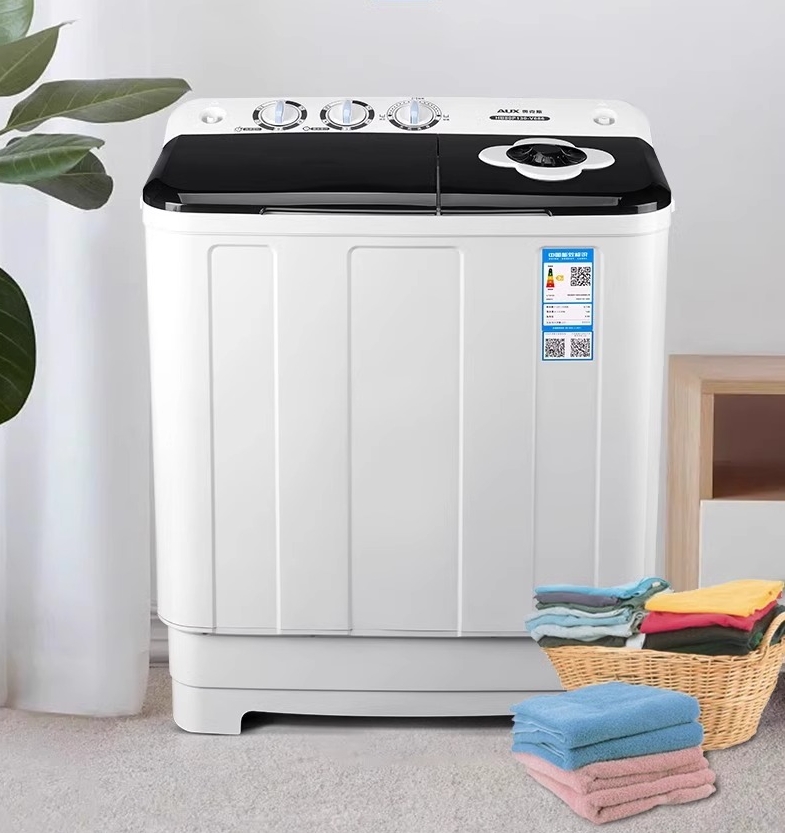 奥克斯半自动双桶洗衣机家用宿舍大容量双缸波轮小型租房老式商用